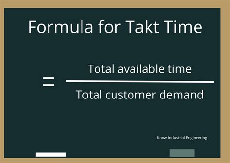 Takt Time Formula .